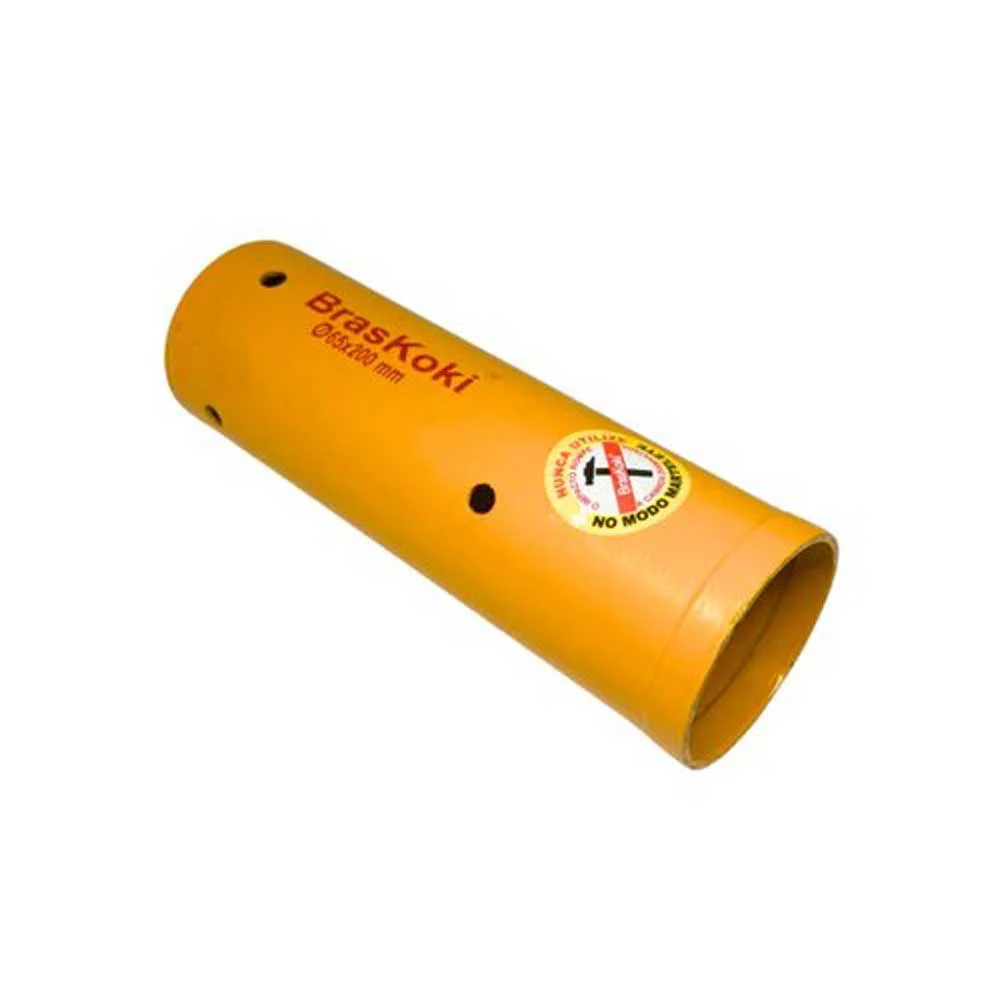 Serra Copo Diamantada 065/200/10mm Amarelo Braskoki